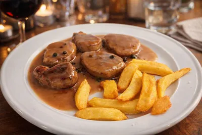 Llom de porc amb pebre verd